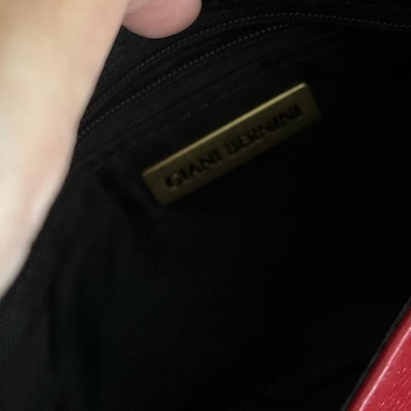 Giani Bernini Red Vtg Crossbody Real Leather Bag - Picture 6 of 14